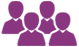 Purple animation of staff.